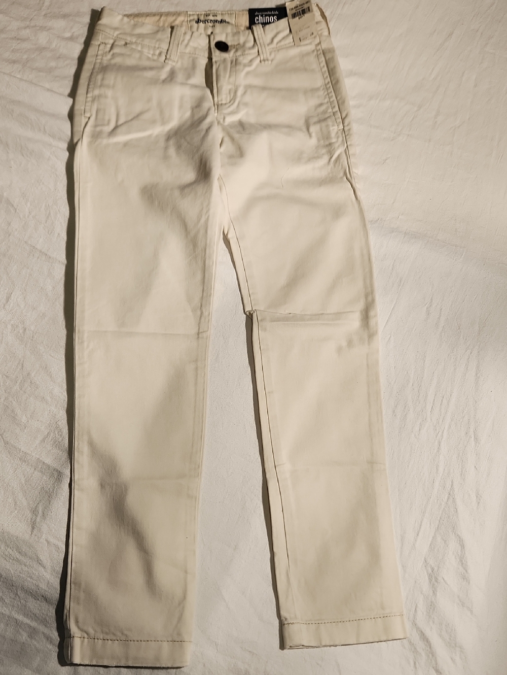 Abercrombie kids boys 8 skinny chino Lt Beige NWT